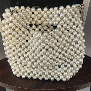 Zara Pearl Beaded Crossbody Bag